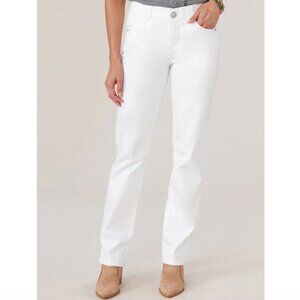 New w/Tags - Democracy Ab-Solution Straight Leg Jeans, Optic WHite 14P or 14